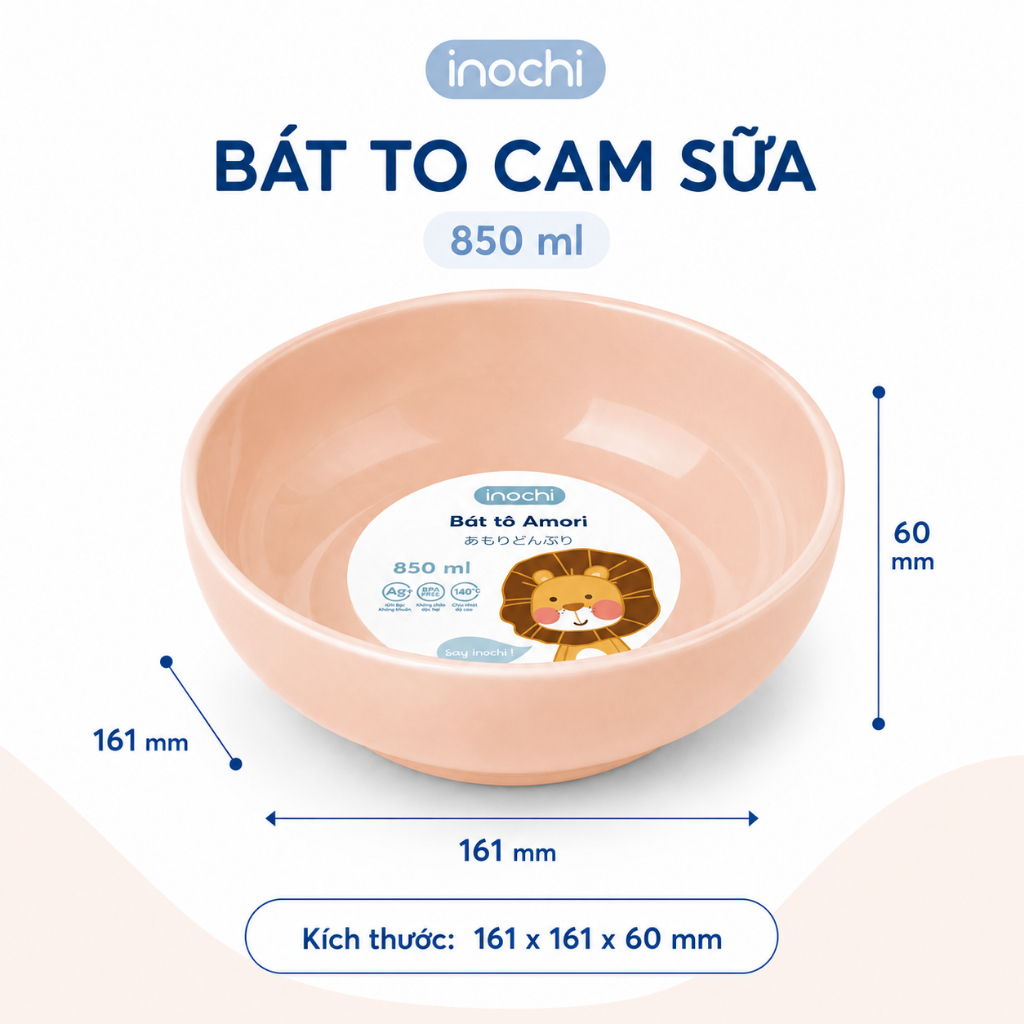Bát Nhựa Amori - Inochi: Sang Trọng, An Toàn, Tiện Dụng Cho Mọi Bữa Ăn 🍽️✨