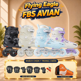 Giày patin người lớn [Jianer] Flying Eagle FBS AVIAN bánh cao su đặc, form nhựa, càng hợp kim nhôm chịu dưới 100kg
