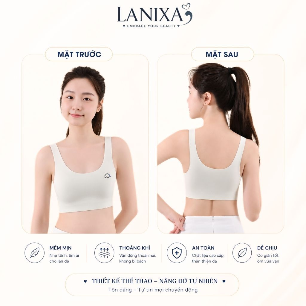COMBO 3 Áo lá bé gái tuổi dậy thì chất su mềm mại thoáng mát bản dây to họa tiết cute LANIXA B8999