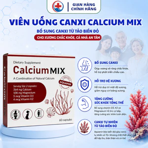 Viên Uống Canxi Calcium MIX_Bổ Sung Canxi,Magie,Vitamin D3 Cho Xương Chắc Khỏe & Ngừa Loãng Xương