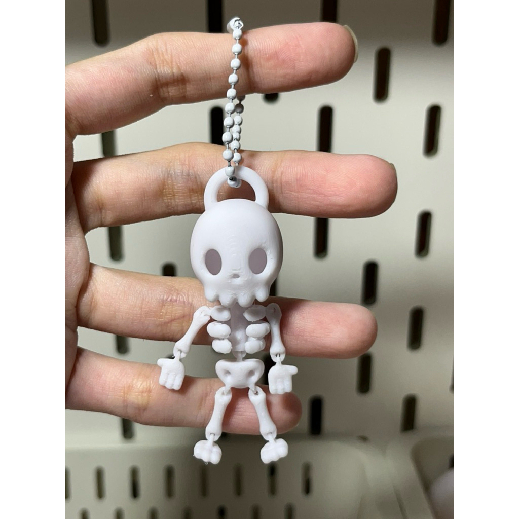 Móc Khóa Bộ Xương Dễ Thương In 3D