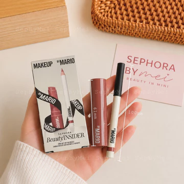 [HAPPY BIRTHDAY] ✨Make up by Mario Dream Lip Kit – Bộ Đôi Son & Chì Kẻ Môi Tone Hồng Đất Sang Chảnh