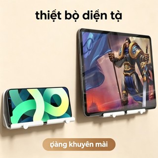 Kệ điện thoại dán tường NOVAHOME có móc treo, dán chắc chắn không cần khoan  5.0