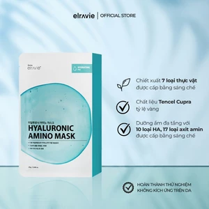 Mặt Nạ Hàn Quốc Dưỡng Ẩm Phục Hồi Dịu Nhẹ Elravie Hyaluronic Amino Mask 1 Chiếc 25g