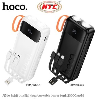 Sạc Dự Phòng Hoco J151A 20000mAh 4 cổng Output, 2 cổng Input, Đèn Pin siêu sáng