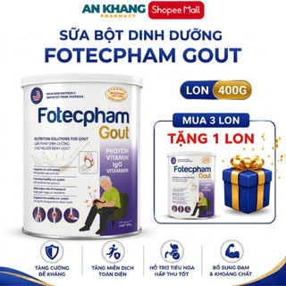 Sữa Fotecpham GOUT - Sản Phẩm Chuyên Biệt Hỗ Trợ Cho Người Bị Gout Chính Hãng 400g