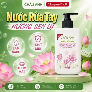 Nước Rửa Tay CHÂU ANH Hương Sen Ly, Gel Làm Sạch Tay Thơm Lâu, Diệt Khuẩn, Dưỡng Ẩm Bảo Vệ Da, Dùng Cho Nhà Hàng Quán Ăn