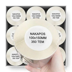 Giấy In Nhiệt 100x150mm Khổ A6 Cuộn 350 Tem Sẵn Lớp Dán Giấy In Đơn hàng 150X100 100*150 A6 Giấy nhiệt