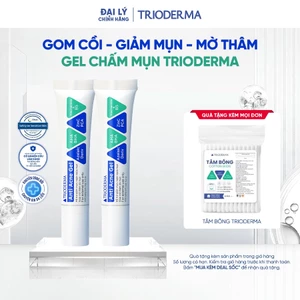 Combo 2 Kem chấm mụn, mờ thâm mụn Trioderma Anti Acne Gel 15g