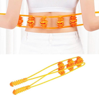 (TX)Dây Lăn Massage Cổ Vai Gáy Thư Giãn Cơ 3 Con Lăn Thể Dụng Cụ Massage Con Lăn Cầm Tay Tiện Lợi