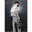 ⚡️[Hight Quality] Balo Nam Nữ \/ Gree Ready To - Họa Tiết Mono Phối Màu Xanh Loang Cao Cấp Loại 1