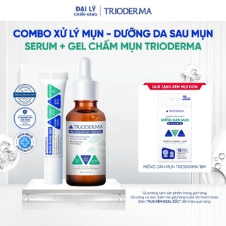 Combo Serum & Gel mụn chăm sóc giảm mụn Trioderma ActiBalance+ Serum 30ml & Anti Acne Gel 15g