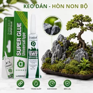Keo dán đa năng Super Glue D dán hòn non bộ trang trí tiểu cảnh dán siêu chắc đa năng an toàn 20gr
