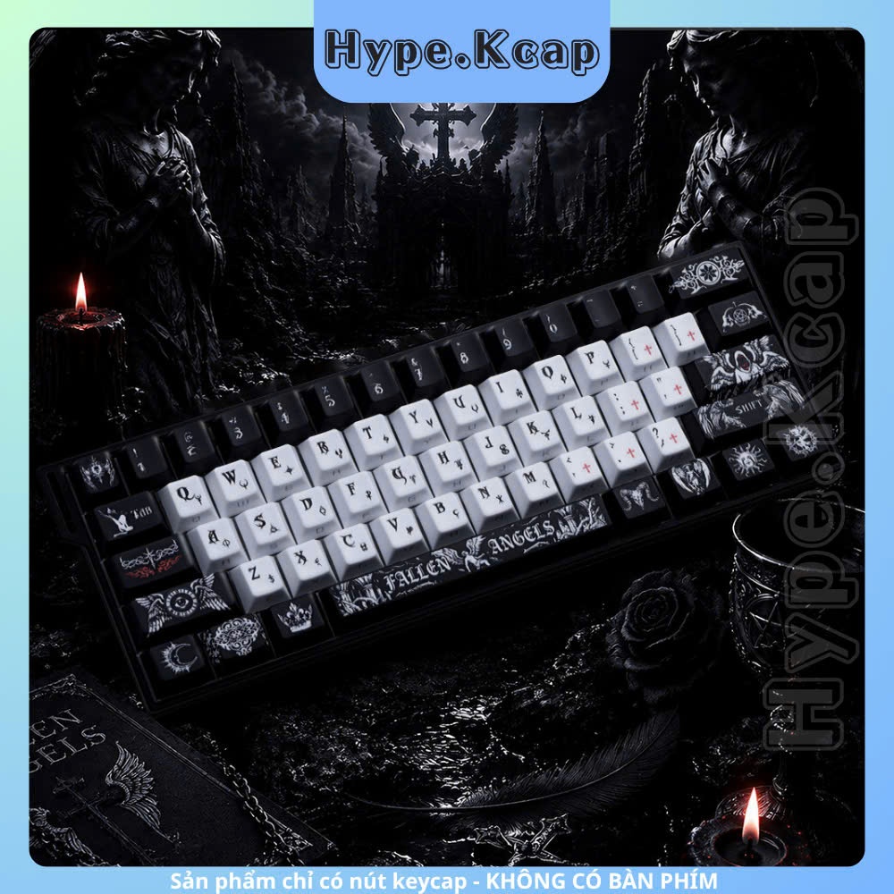 Keycap Fallen Angel Cherry Profile Xuyên Led Dành cho bàn phím cơ | BigBuy360 - bigbuy360.vn