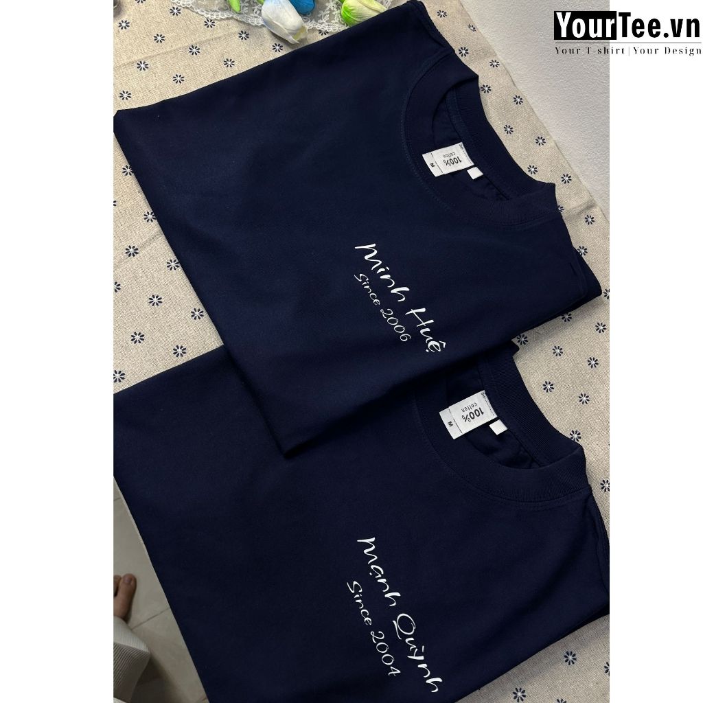 [ÁO THUN UNISEX IN TÊN] Áo Thun Form Rộng In Tên Của Bạn Chất Liệu Cotton 100% 250gsm + CÓ HỘP