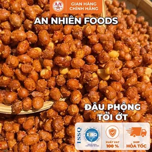 Đậu Phộng Tỏi Ớt/ Đậu Phộng Tỏi Ớt Lá Chanh, Vị Tỏi Ớt Đậm Đà, Đồ Ăn Vặt An Nhiên Foods