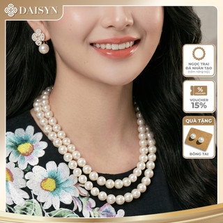 [ DAISYN ] N685 dây chuyền mang áo dài , vòng cổ áo tấc , dây chuyền ngọc trai nhân tạo 2 sợi 12li sang trọng cho nữ