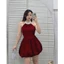 BIGSIZE ĐẦM NHUNG CỔ YẾM ĐÍNH ĐÁ TÙNG BÍ NƠ KT259, ĐẦM NỮ BIGSIZE ĐI TIỆC ĐI CHƠI | MEOINDAHOUSE