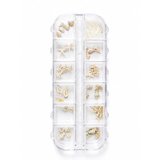Hộp 12 ngăn charm biển nail.
