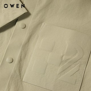 Owen - Áo sơ mi ngắn tay J-Form AJ260000NT màu Rêu chất liệu Nylon ripstop