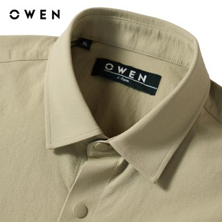 Owen - Áo sơ mi ngắn tay J-Form AJ260000NT màu Rêu chất liệu Nylon ripstop