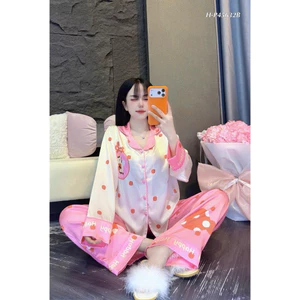 Pizama TD viền lé hoạt hình in 2 mặt siêu cute siêu hot