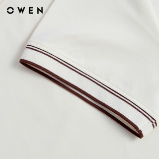 Owen - Áo T-shirt Regular Fit TSN260138 màu Be chất liệu CVC Spandex