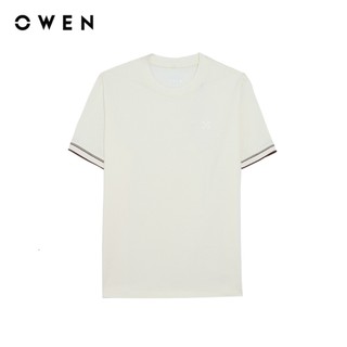 Owen - Áo T-shirt Regular Fit TSN260138 màu Be chất liệu CVC Spandex