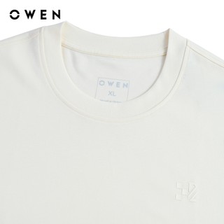 Owen - Áo T-shirt Regular Fit TSN260138 màu Be chất liệu CVC Spandex