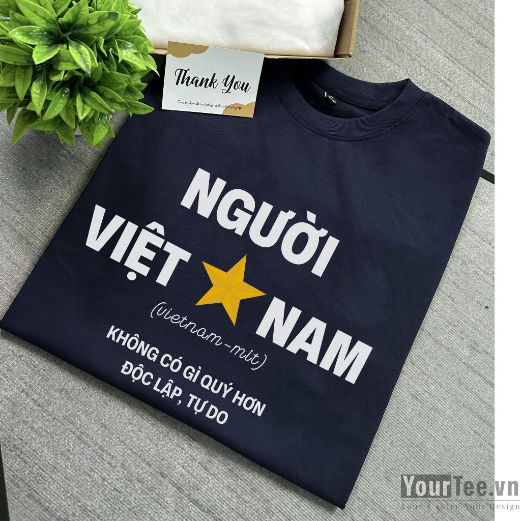 [Áo Thun Người Việt Nam] Áo Thun Người Việt Nam Form Unisex Chất Cotton Đẹp + Có Hộp Quà