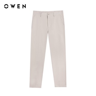 Owen - Quần khaki Regular Fit QKR261006 màu Be nhạt chất liệu Renu