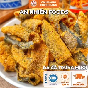 Da Cá Trứng Muối, Giòn Tan, Vị Trứng Muối Béo Mặn, Đồ Ăn Vặt An Nhiên Foods
