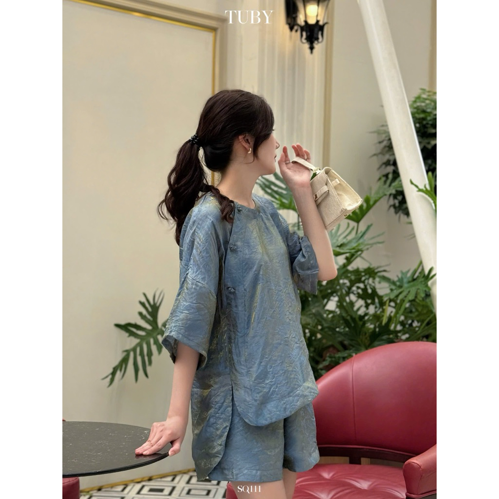 SQ111- Set thiết kế chất gấm hoa phù hợp các mùa