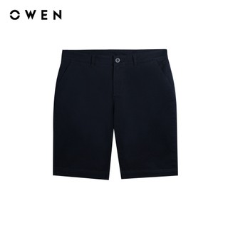 Owen - Quần short Slim Fit SK261016 màu Xanh tím than chất liệu Cotton Spandex
