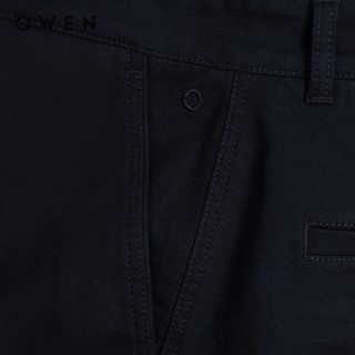 Owen - Quần short Slim Fit SK261016 màu Xanh tím than chất liệu Cotton Spandex