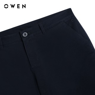 Owen - Quần short Slim Fit SK261016 màu Xanh tím than chất liệu Cotton Spandex