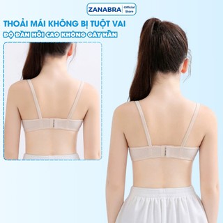 Áo ngực nữ không gọng chất cotton mút mỏng mềm mại, Áo lót nữ sinh form ôm co giãn 4 chiều ZANABRA