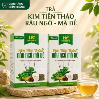 Trà Kim Tiền Thảo Râu Ngô Mã Đề Chính Hãng HC Túi Lọc  – 100% Tự Nhiên, Không Chất Bảo Quản, Hộp 35 Túi