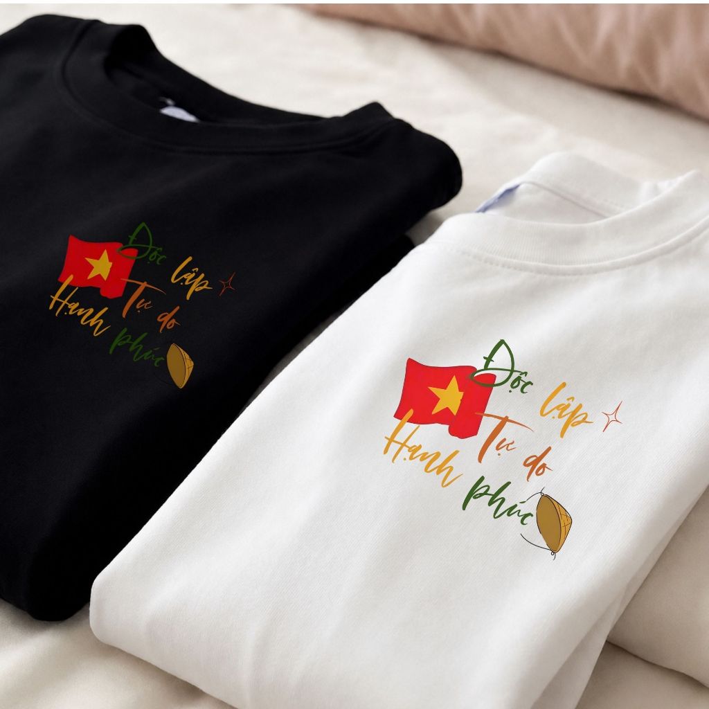 [ÁO THUN ẤM NO HẠNH PHÚC] Áo Thun Unisex Form Rộng Chất Liệu Cotton Xịn Thoáng Mát + Có Hộp