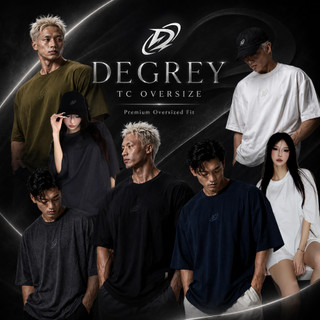 Áo Thun Degrey TC Oversize màu NAVY/ TRẮNG/ XÁM/ GREEN thêu New Logo