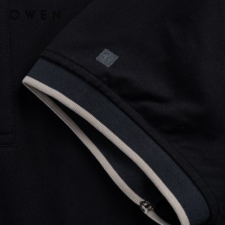 Owen - Áo polo Body Fit APV262030 màu Đen chất liệu CVC Spandex