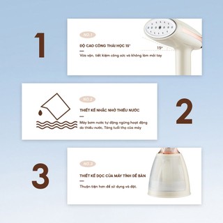 Bàn Là Hơi Nước Cầm Tay Gấp Gọn YAMAZAKi Công Suất 1500W Màn Hình LED Là Thẳng Mọi Loại Vải