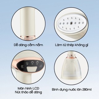 Bàn Là Hơi Nước Cầm Tay Gấp Gọn YAMAZAKi Công Suất 1500W Màn Hình LED Là Thẳng Mọi Loại Vải