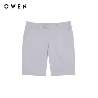 Owen - Quần short Slim Fit SK261012 màu Xám nhạt chất liệu Cotton Spandex