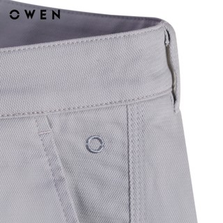 Owen - Quần short Slim Fit SK261012 màu Xám nhạt chất liệu Cotton Spandex