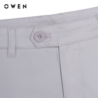 Owen - Quần short Slim Fit SK261012 màu Xám nhạt chất liệu Cotton Spandex