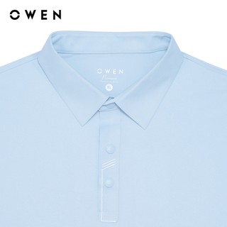 Owen - Áo polo Regular Fit APV262065 màu Xanh nhạt chất liệu Paper