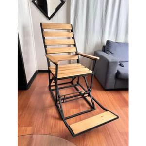 Ghế Đu Đưa Bập Bênh Cao Cấp - Phong Cách Hiện Đại Sang Trọng (Khung Sắt Sơn Tĩnh Điện & Gỗ)
