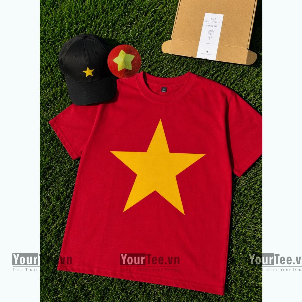 [ÁO THUN UNISEX IN TÊN] Áo Thun Form Rộng Việt Nam Cotton 100% 250gsm + CÓ HỘP