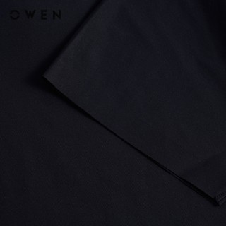 Owen - Áo polo Regular Fit APV262063 màu Đen chất liệu Paper